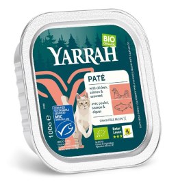 (DLA KOTA) PASZTET Z ŁOSOSIA Z ALGAMI MORSKIMI BIO 100 g - YARRAH