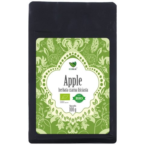 HERBATA CZARNA LIŚCIASTA JABŁKOWA BIO 100 g - ECOBLIK