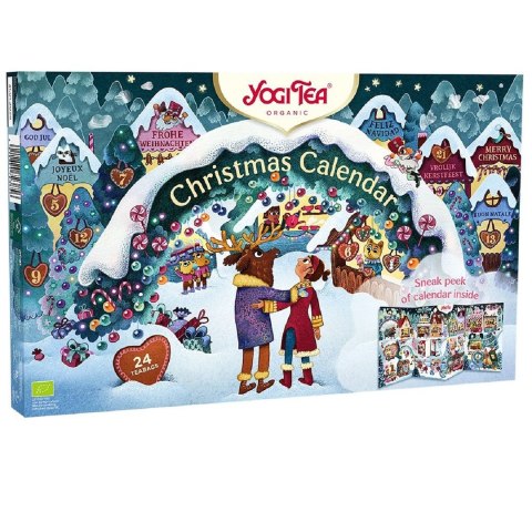 KALENDARZ ADWENTOWY 2025 (HERBATKI I HERBATY) BIO (24 szt.) 45,7 g - YOGI TEA (PRODUKT SEZONOWY)