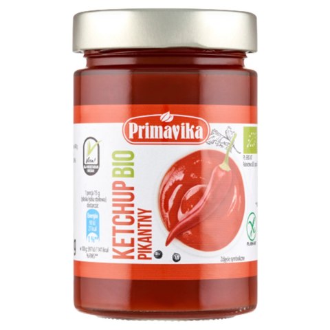 KETCHUP PIKANTNY BEZGLUTENOWY BIO 315 g - PRIMAVIKA
