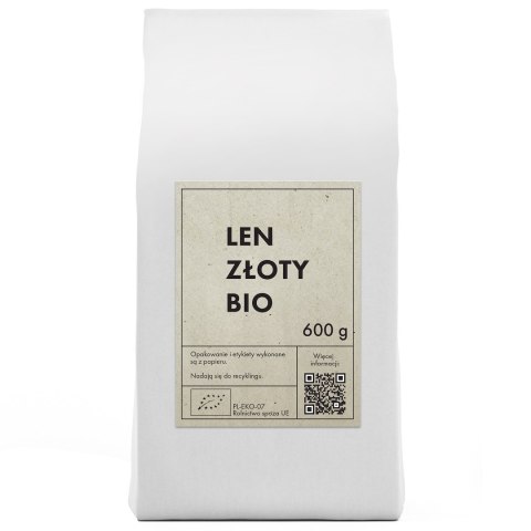 LEN ZŁOTY (SIEMIĘ LNIANE) BIO 600 g - THE PLANET