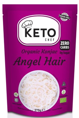 MAKARON (KONJAC) ANGEL HAIR BEZGLUTENOWY BIO 270 g (200 g) - KETO CHEF