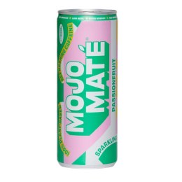 NAPÓJ GAZOWANY Z MARAKUJĄ I YERBA MATE BIO 250 ml - MOJO MATE
