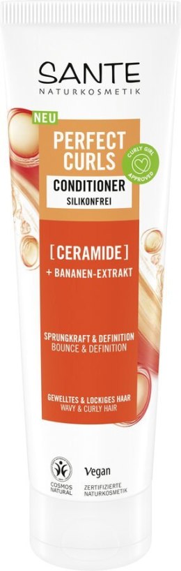 ODŻYWKA DO WŁOSÓW FALOWANYCH I KRĘCONYCH Z CERAMIDAMI I EKSTRAKTEM Z BANANA ECO 150 ml - SANTE