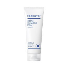 PIANKA KOREAŃSKA DO TWARZY CREAM NAWILŻAJĄCA OCZYSZCZAJĄCA Z CERAMIDAMI 220 ml - REAL BARRIER