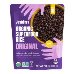 RYŻ EXPRESS JASBERRY PEŁNOZIARNISTY BEZGLUTENOWY BIO 200 g - JASBERRY
