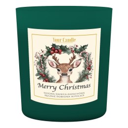 ŚWIECA SOJOWA ZAPACHOWA MERRY CHRISTMAS 180 ml - YOUR CANDLE (PRODUKT SEZONOWY)