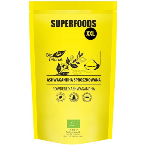 ASHWAGANDHA SPROSZKOWANA BIO 500 g - BIO PLANET SUPERFOODS