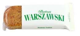 BATON ANANAS I KOKOS BEZGLUTENOWY 50 g - WARSZAWSKI