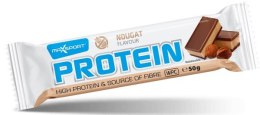 BATON PROTEINOWY O SMAKU NUGATOWYM W CZEKOLADZIE MLECZNEJ BEZGLUTENOWY 50 g - MAXSPORT