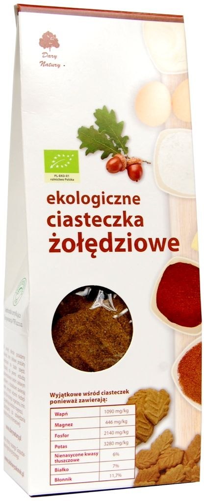 CIASTKA ŻOŁĘDZIOWE BIO 100 g - DARY NATURY