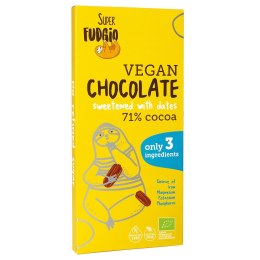 CZEKOLADA SŁODZONA DAKTYLAMI BEZGLUTENOWA BIO 80 g - ME GUSTO (SUPER FUDGIO)