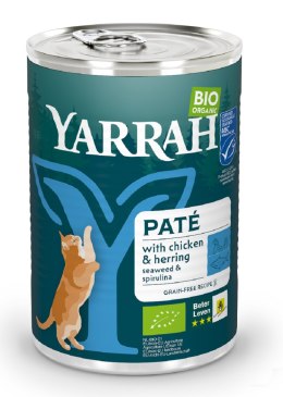 (DLA KOTA) PASZTET Z KURCZAKIEM, ŚLEDZIEM I ALGAMI MORSKIMI BIO 400 g - YARRAH