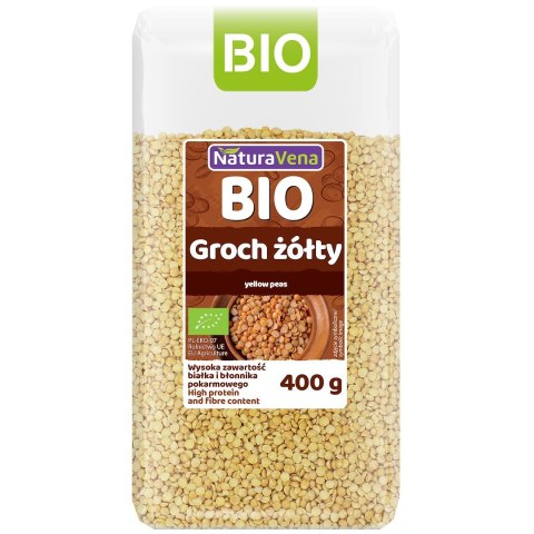GROCH ŻÓŁTY BIO 400 g - NATURAVENA