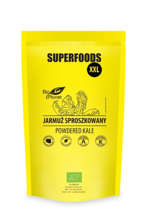 JARMUŻ SPROSZKOWANY BIO 400 g - BIO PLANET SUPERFOODS