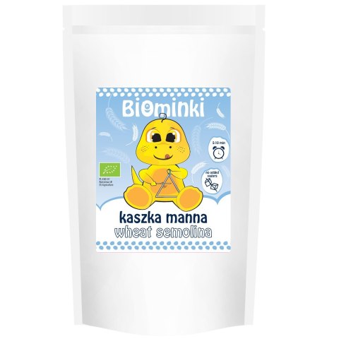 KASZKA MANNA BEZ DODATKU CUKRÓW BIO 200 g - BIOMINKI