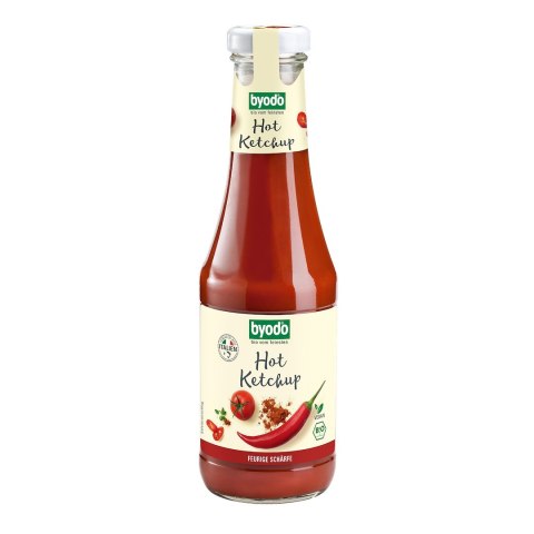 KETCHUP PIKANTNY BEZGLUTENOWY BIO 500 ml - BYODO