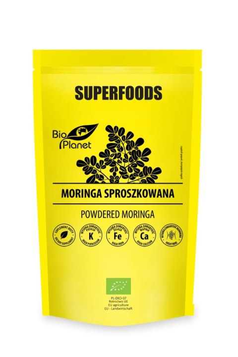 MORINGA SPROSZKOWANA BIO 150 g - BIO PLANET SUPERFOODS