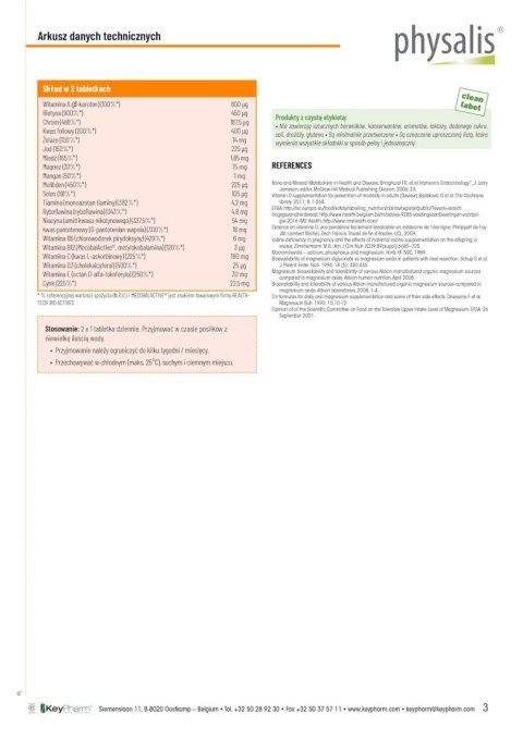 MULTIWITAMINA (MULTIVIT A - Z) 45 TABLETEK - PHYSALIS