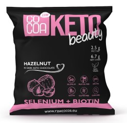 ORZECHY LASKOWE W CZEKOLADZIE KETO CIEMNEJ BEAUTY BEZGLUTENOWE 70 g - COCOA