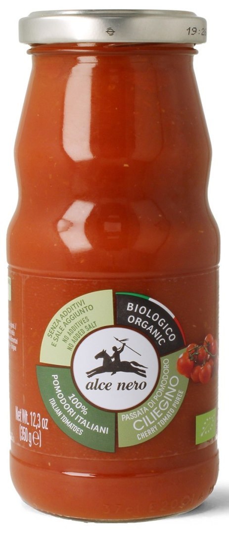 SOS POMIDOROWY PASSATA (Z POMIDORÓW CHERRY) BIO 350 g - ALCE NERO