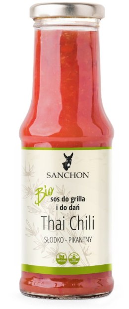 SOS WEGAŃSKI THAI CHILI BEZGLUTENOWY BIO 210 ml - SANCHON