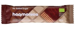 WAFELEK Z SAMOPSZY Z KREMEM MLECZNO - KAKAOWYM W POLEWIE Z CZEKOLADY MLECZNEJ BEZ DODATKU CUKRÓW BIO 40 g - HARMONICA