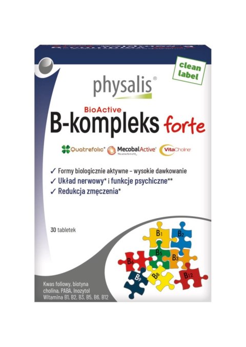 WITAMINA B COMPLEX FORTE 30 TABLETEK - PHYSALIS