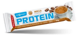 BATON PROTEINOWY O SMAKU KAWOWYM W CZEKOLADZIE MLECZNEJ BEZGLUTENOWY 50 g - MAXSPORT