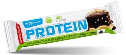 BATON PROTEINOWY Z ORZESZKAMI ZIEMNYMI W POLEWIE KAKAOWEJ BEZGLUTENOWY 50 g - MAXSPORT