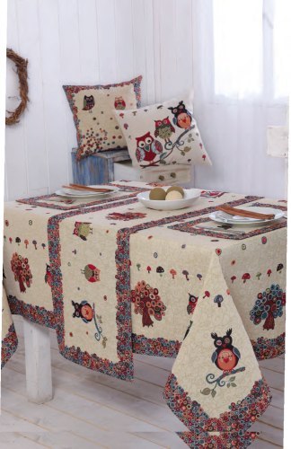 Bieżnik sowy 45x140cm