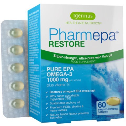 Igennus Pharmepa RESTORE Omega 3 EPA 1000 mg 60 kapsułek