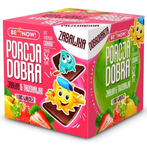 Kostka jabłkowo-truskawkowa Porcja Dobra, 32g