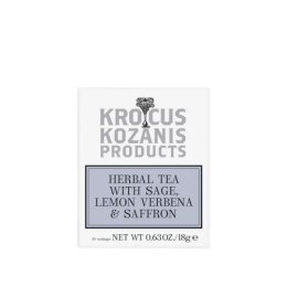 Krocus Kozanis herbata rooibos z szałwią, werbeną i szafranem (10 torebek) 18g