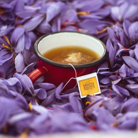 Krocus Kozanis herbata zielona z imbirem, lukrecjąi i szafranem (10 torebek) 18g