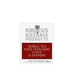 Krocus Kozanis herbata ziołowa z cynamonem, goździkami i szafranem (10 torebek) 18g