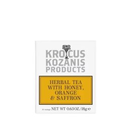 Krocus Kozanis herbata ziołowa z miodem, pomarańczą i szafranem (10 torebek) 18g