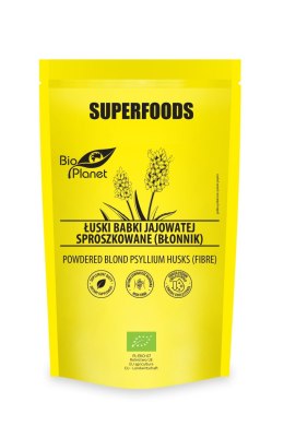 ŁUSKI BABKI JAJOWATEJ SPROSZKOWANE (BŁONNIK) BIO 150 g - BIO PLANET SUPERFOODS