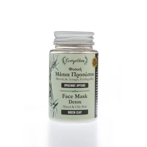 Maska do twarzy z glinki zielonej do cery mieszanej i tłustej 90g