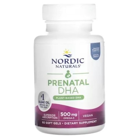 Nordic Prenatal DHA Vega 500mg 60 kaps