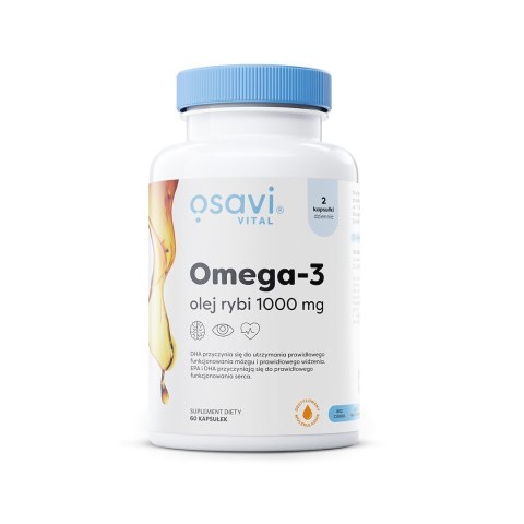 OMEGA-3 BEZGLUTENOWA 60 KAPSUŁEK - OSAVI