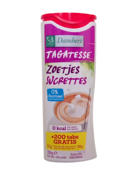 Tagatesse w tabletkach Damhert, 39g (650 tabletek + 200 GRATIS) zamiennik cukru