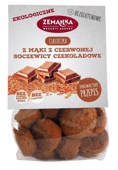 CIASTKA SOCZEWICOWE CZEKOLADOWE BEZGLUTENOWE BIO 100 g - ZEMANKA
