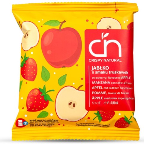Chipsy z jabłka z sokiem truskawkowym Crispy Natural 18g