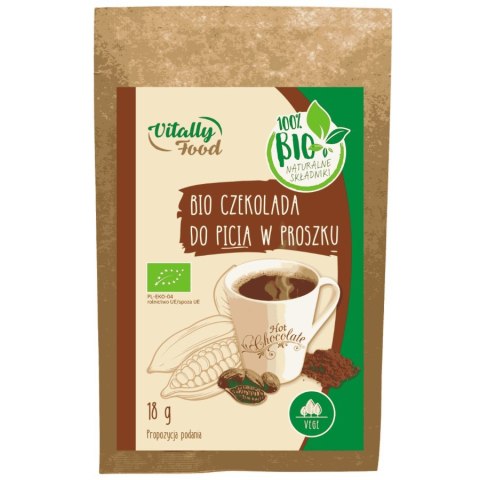 Czekolada do picia Vitally Food BIO, 18g