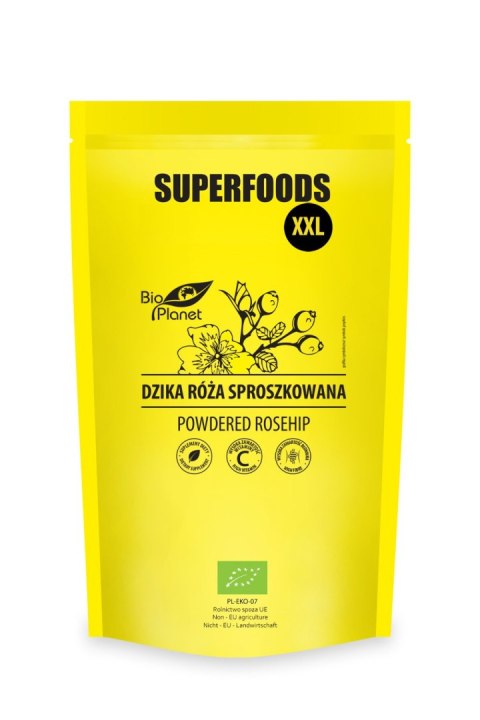 DZIKA RÓŻA SPROSZKOWANA BIO 500 g - BIO PLANET SUPERFOODS
