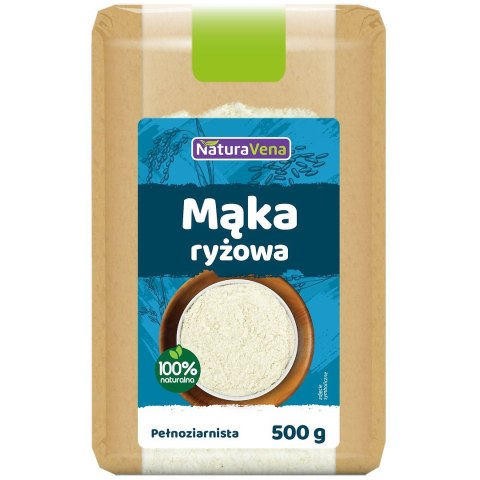 MĄKA RYŻOWA PEŁNOZIARNISTA BEZGLUTENOWA 500 g - NATURAVENA