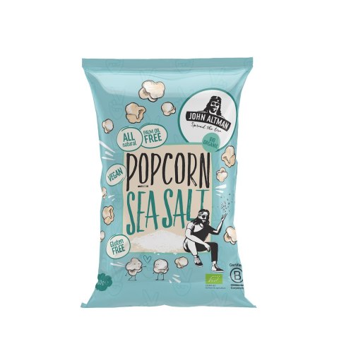 POPCORN Z SOLĄ MORSKĄ BEZGLUTENOWY BIO 60 g - JOHN ALTMAN
