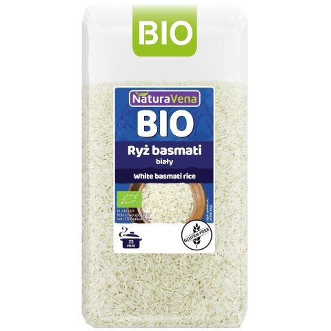 RYŻ BASMATI BIAŁY BEZGLUTENOWY BIO 500 g - NATURAVENA