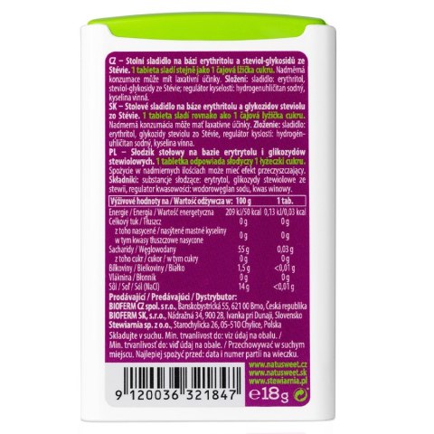 1 Stewia w tabletkach Natusweet 18g (300 tabletek) PROMO